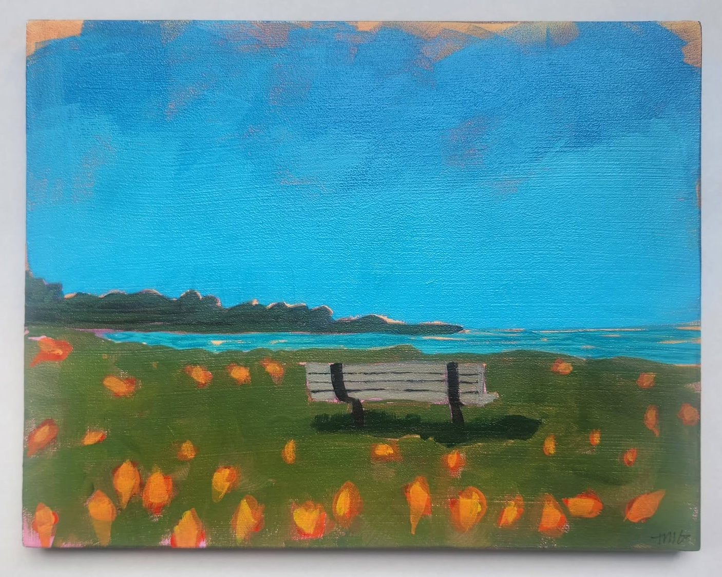 Santa Cruz Blue - Original Coastal Painting
