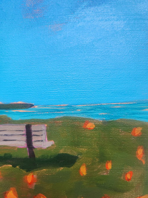 Santa Cruz Blue - Original Coastal Painting