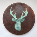 Deer Silhouette Lazy Susan — Hand-Painted Functional Art