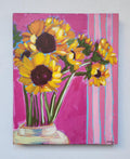 Sunflowers with Pink background